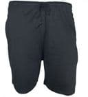 Perfect Fashion Two Pocket Cotton Plain Lounge Shorts Black