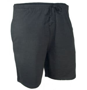 Perfect Fashion Two Pocket Cotton Plain Lounge Shorts Black