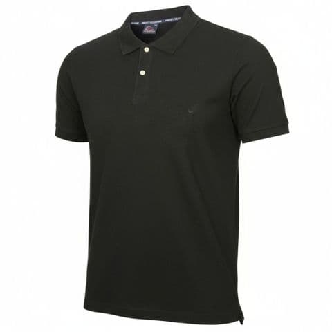 Perfect Plain 100% Cotton Pique Polo Black