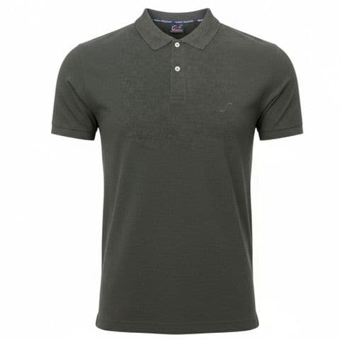 Perfect Plain 100% Cotton Pique Polo Charcoal