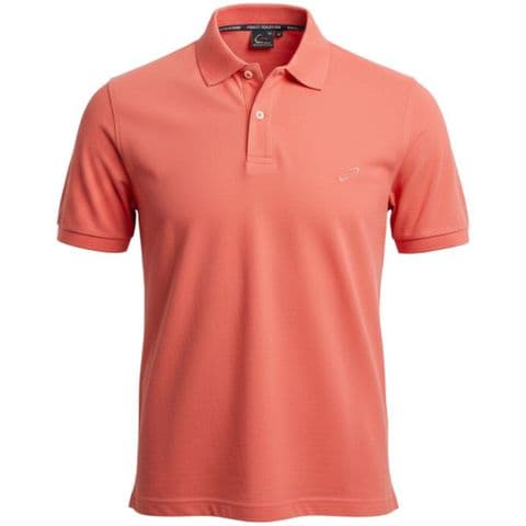 Perfect Plain 100% Cotton Pique Polo Coral