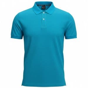 Perfect Plain 100% Cotton Pique Polo Turquoise