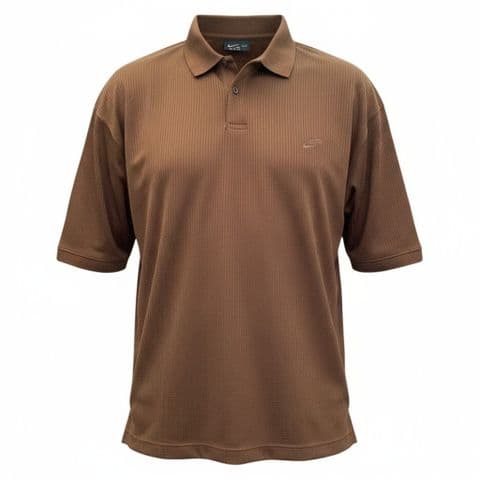 Perfect Plain Mesh Polo Brown
