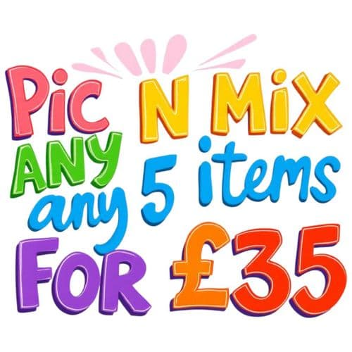 Pic And Mix Any 5  for  £35