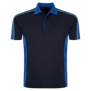 Sports 1198-10 Cut And Sewn Wicking Polo Navy/Royal £19.99