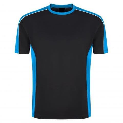 Sports Crew 1008-15 Wicking Tee Black/Reflex £16.99.