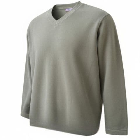 V-Neck Pullover Fleece Jumper Moss £19.99 2 For £30