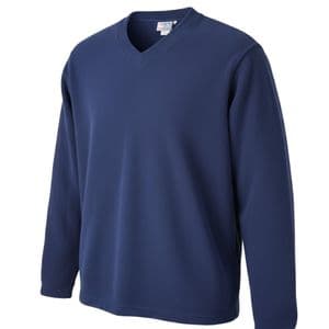 V-Neck Pullover Fleece Jumper Navy