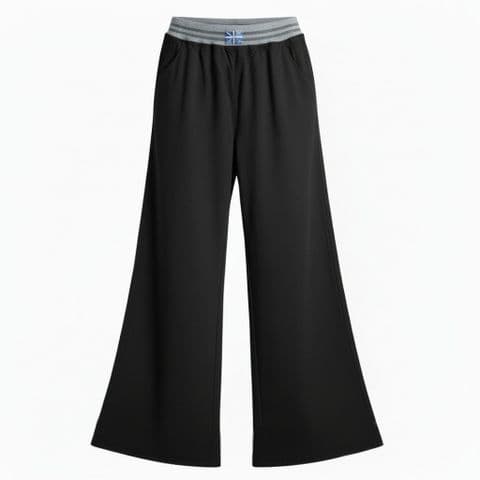 Wide Leg WW Lounge Trouser Black