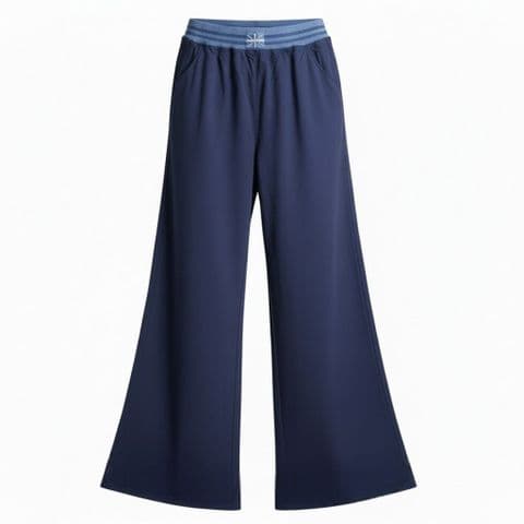 Wide Leg WW Lounge Trouser Navy