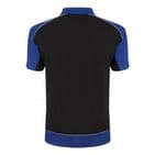 Zip Collar Sports 1183-10 Wicking Polo Black/Royal £19.99