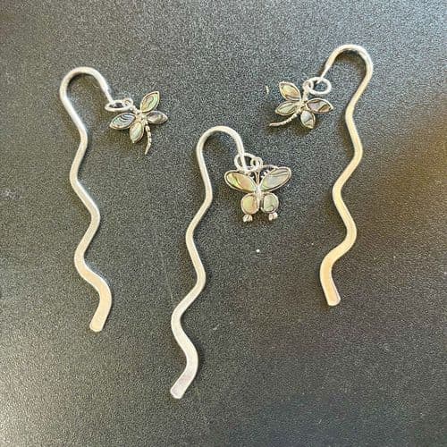 Bookmark - Mini Squiggle with Dragonfly/Butterfly