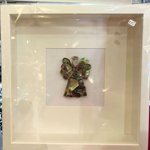 Box Frame Art - Paua Mosaic Angel
