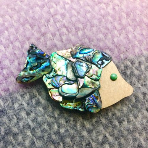 Brooch - Mosaic Fish 8cm