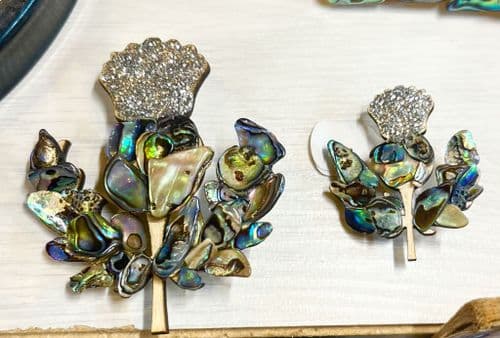 Brooch - Mosaic Thistle 4cm & 6cm