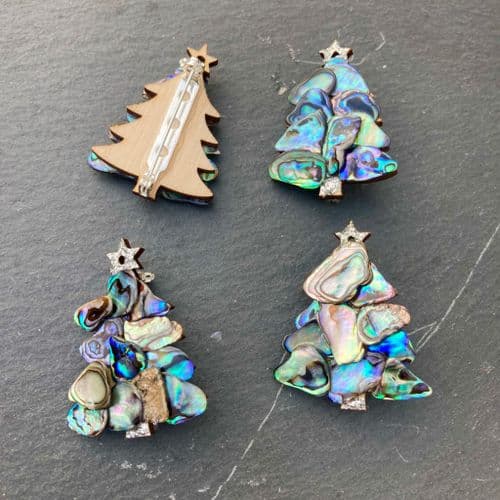 Brooch - Mosaic Tree 4cm