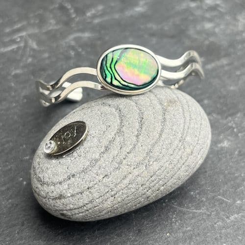 Cuff - Green Paua Cuff - 1