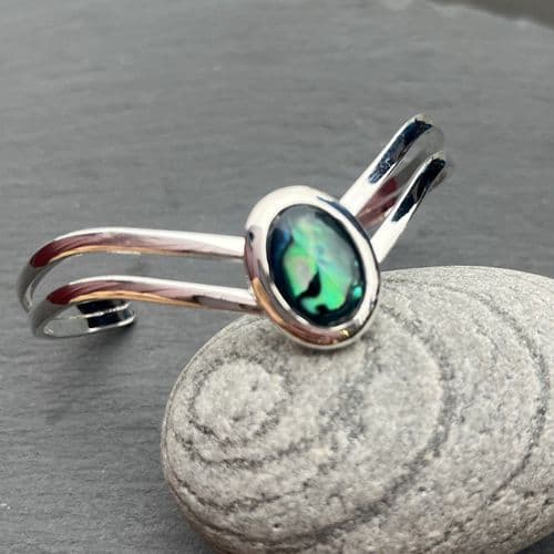 Cuff - Green Paua Cuff - 2