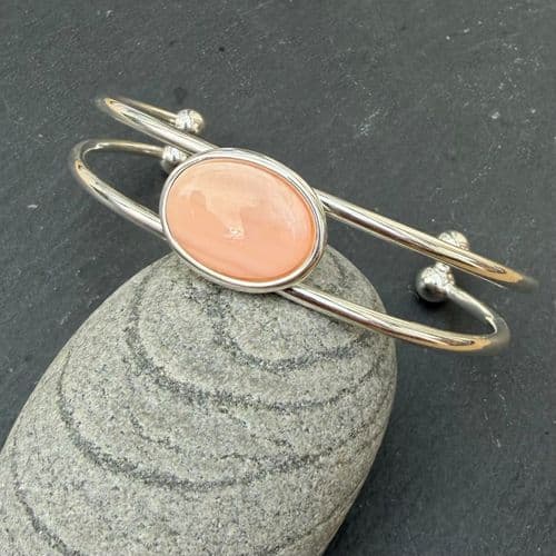 Cuff - Mother of Pearl Pink Cuff - 3