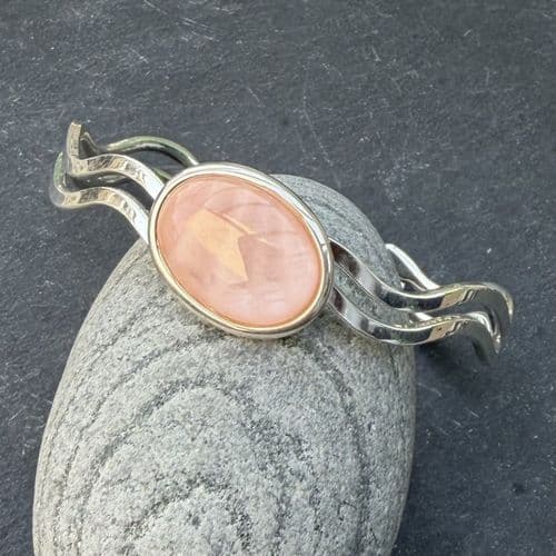 Cuff - Mother of Pearl Pink Cuff - 5