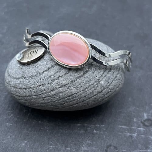 Cuff - Mother of Pearl Pink Cuff - 6