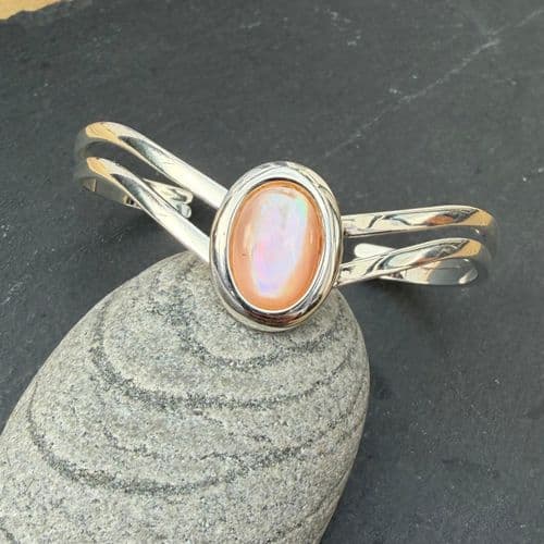 Cuff - Mother of Pearl Pink Cuff - 6