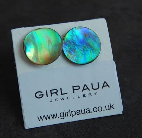 Cufflinks - Paua Natural Circle