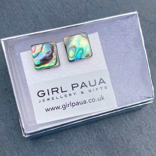 Cufflinks - Paua Natural Square
