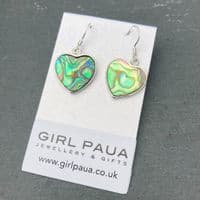 Earrings - PE03-H Paua Heart