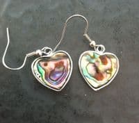 Earrings - PE03-H Paua Heart