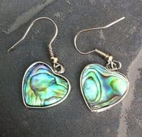 Earrings - PE03-H Paua Heart