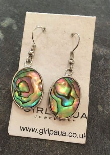Earrings - PE03-V Paua Oval