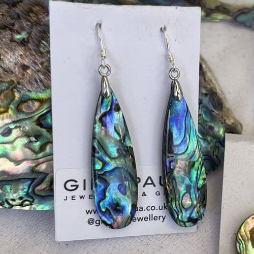 Earrings - PE03-XL Paua XLong