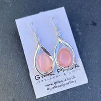 Earrings - PE17-WD Mother of Pearl Pink Waterdrop Oval