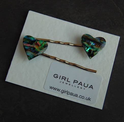 Hairclip - Kirbi Grips - Natural Heart