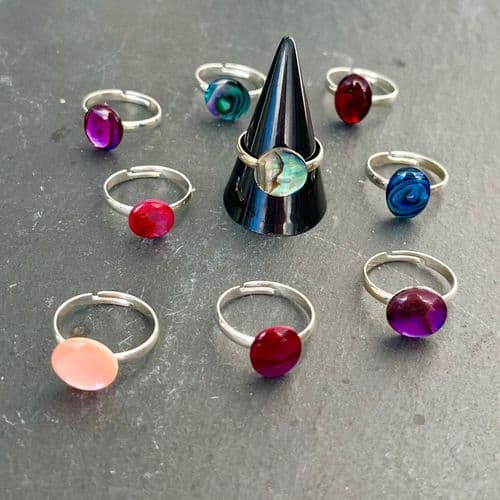 Ring - Adult Size Band, Medium Shell (10/12mm or 10x14mm)