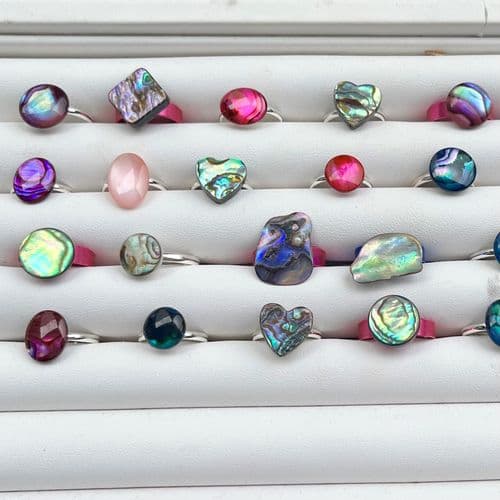 Ring - Small/Child Size Band, Medium Size Shell 10-12mm