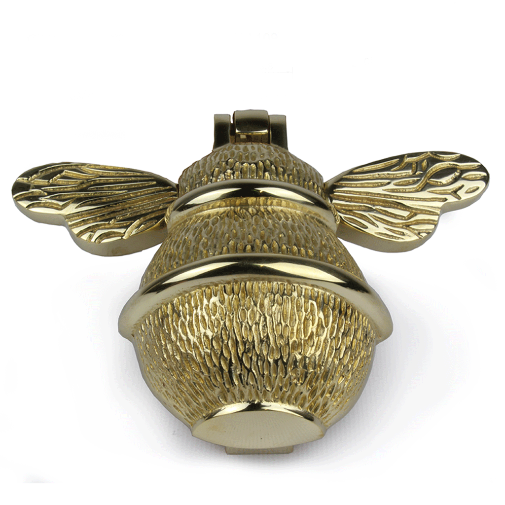 Bumble Bee Door Knocker Polished Brass