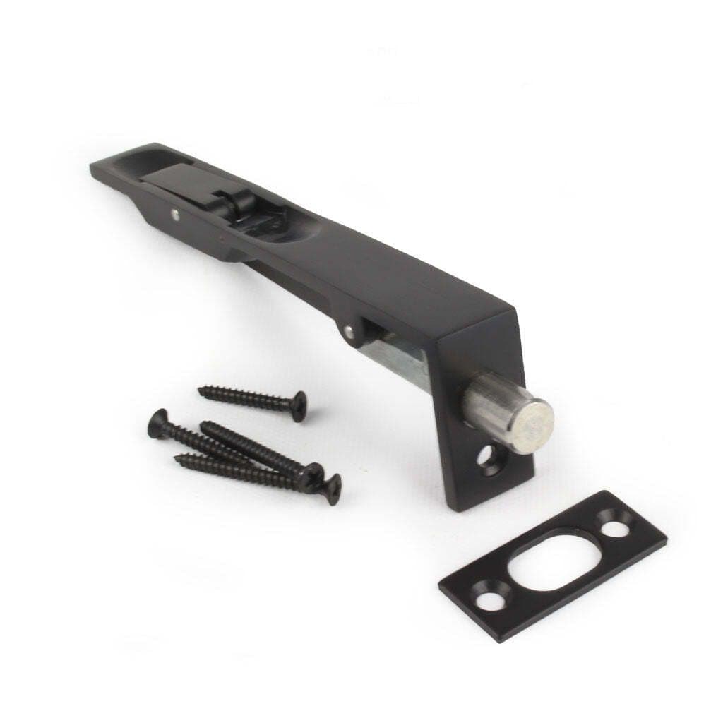 Flush Bolt Matt Black Lever Action 2 Sizes