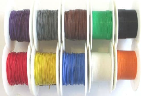 10 metres DCC Decoder Wire 7/0.1 (30AWG) Multi Pack