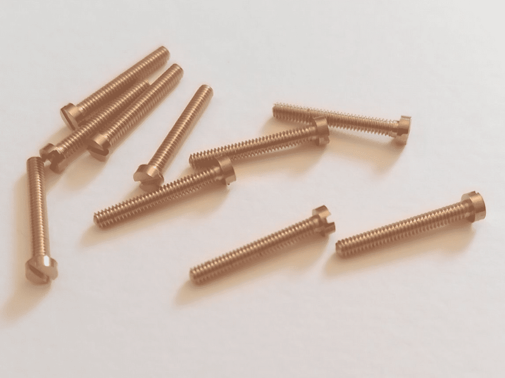 10BA Brass 1/2" Cheesehead Screws 10 Pack
