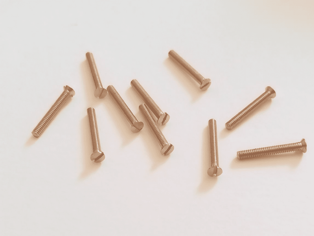 10BA Brass 1/2" Countersunk Screws 10 Pack