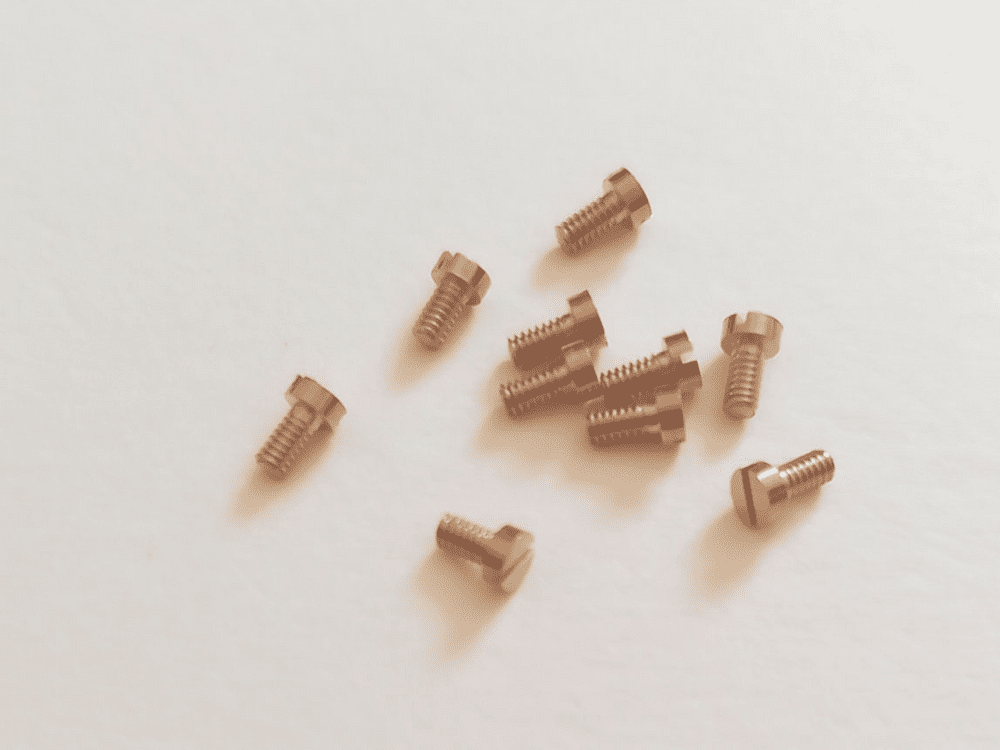 10BA Brass 1/8" Cheesehead Screws 10 Pack