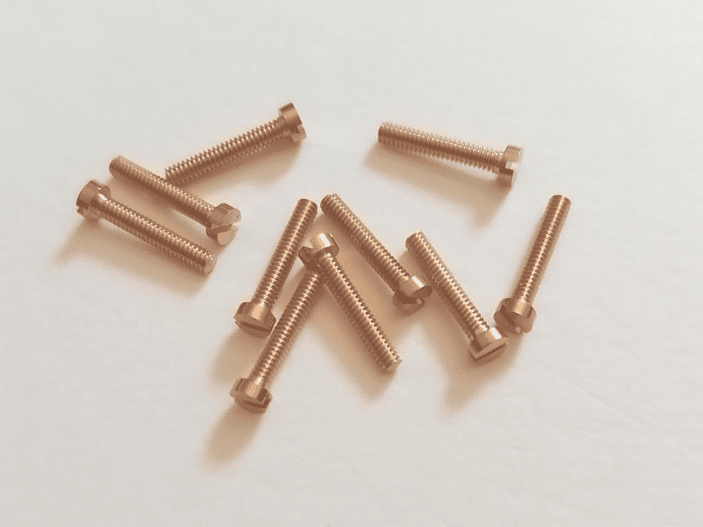 10BA Brass 3/8" Cheesehead Screws 10 Pack
