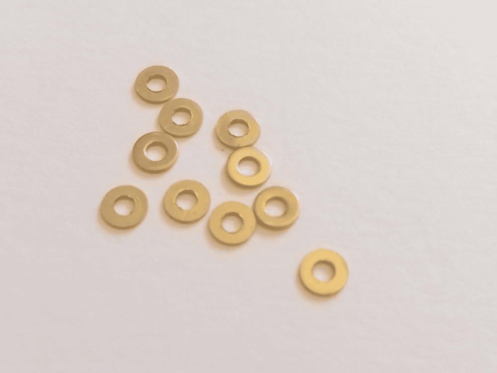 10BA Brass Flat Washers 10 Pack