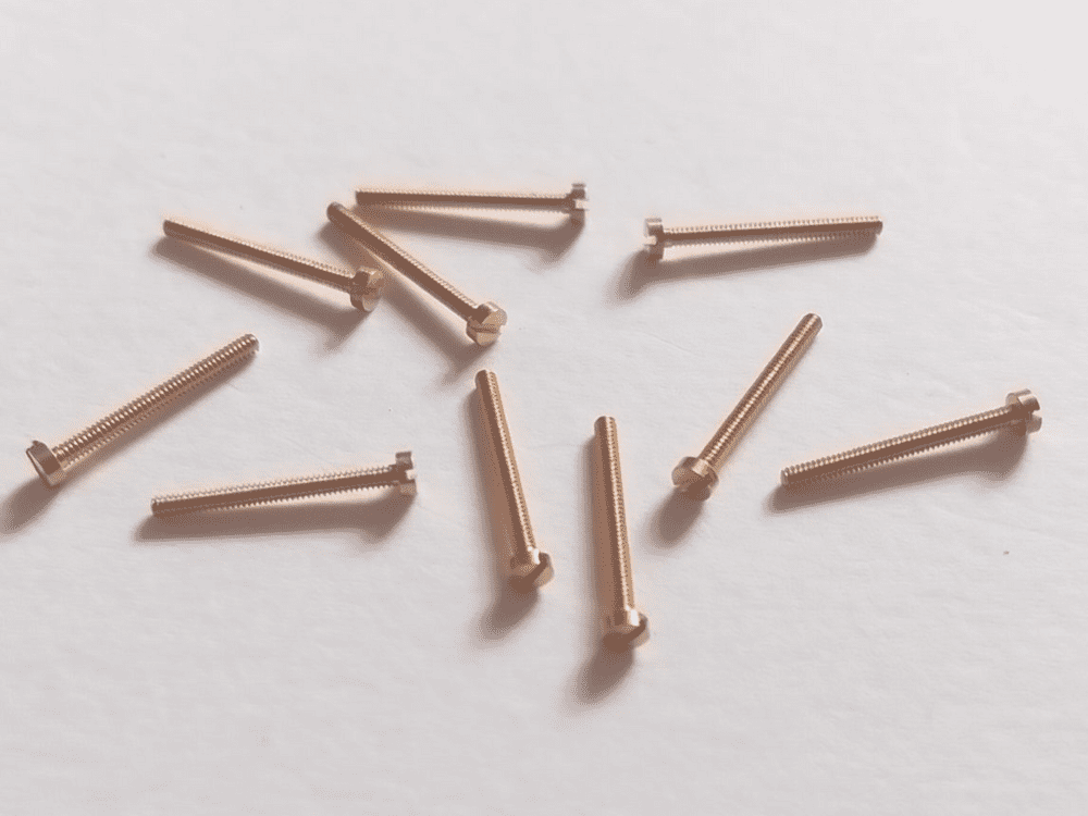 12BA Brass 1/2" Cheesehead Screws 10 Pack
