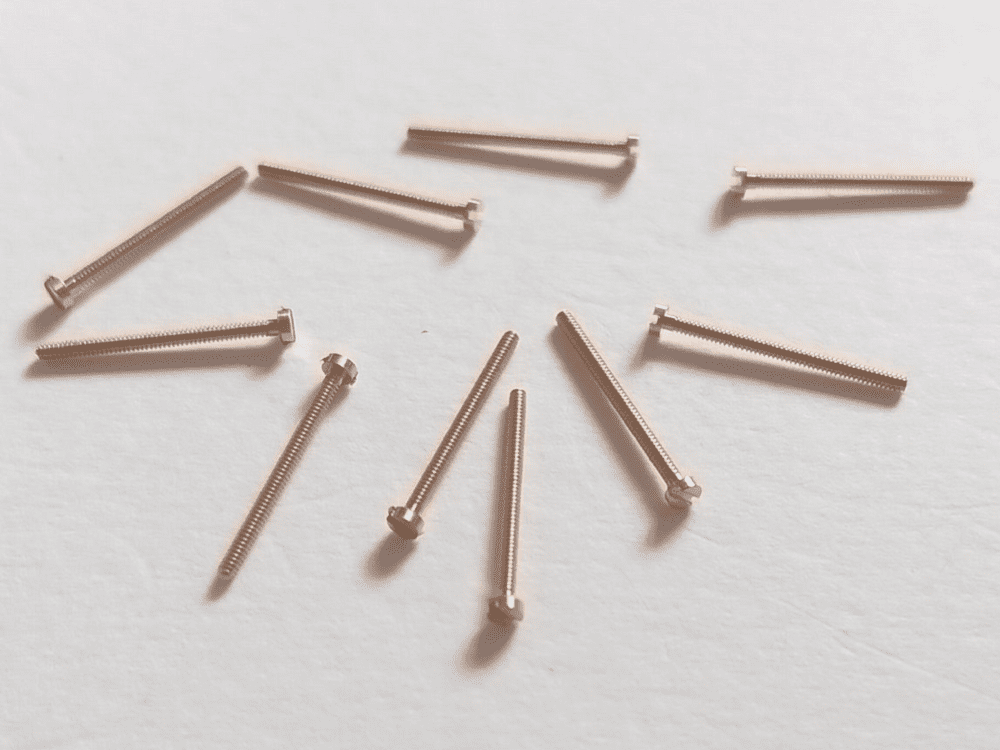 14BA Brass 1/2" Cheesehead Screws 10 Pack