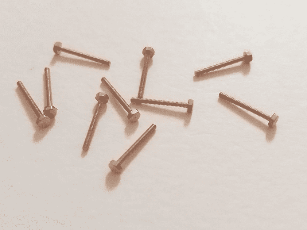 14BA Brass 3/8" Hex Bolts 10 Pack