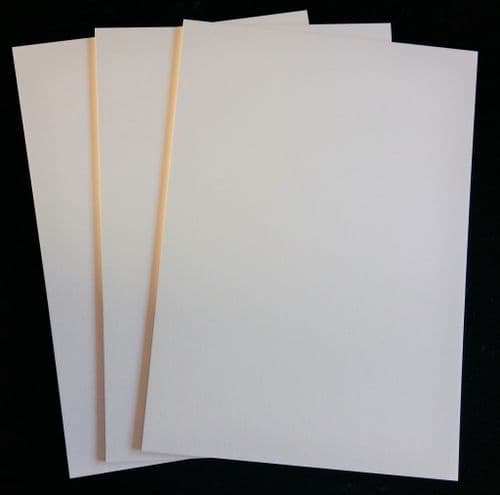 3 sheets A4 3mm Heritage Conservation Board (White)