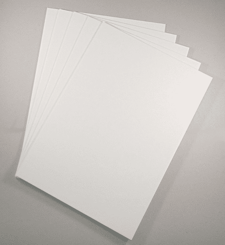 5 sheets A4 1.65mm Heritage Conservation Board (White)